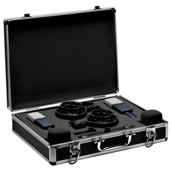 C414 XLS MATCHED PAIR LARGE DIAPHRAGM STUDIO MICROPHONE FOR UNIVERSAL APPLICATIONS BUT AS MATCHED STEREO PAIR